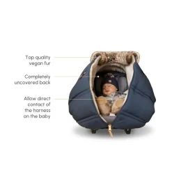 Winter Car Seat Cover (Wool Choco-Caramel)