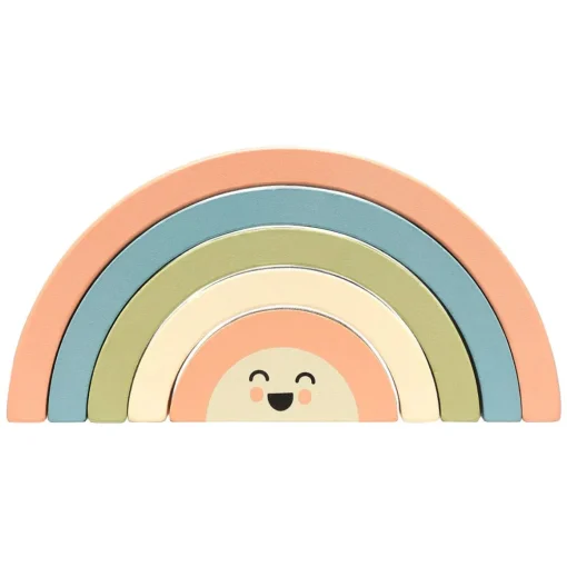 Wooden Rainbow Stacking Toy