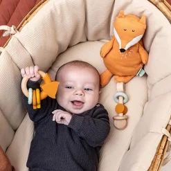 Wooden Silicone Activity Ring