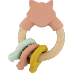 Wooden Silicone Activity Ring