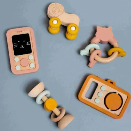 Wooden Silicone Baby Camera