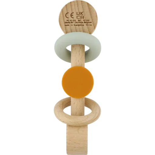 Wooden Silicone Rattle