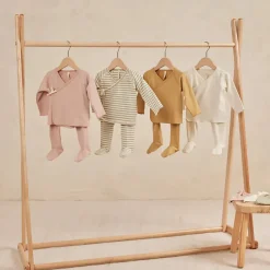 Wrap Top + Footed Pant Set